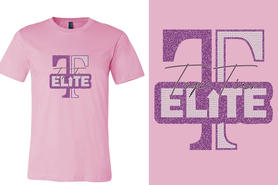 Top Tier Elite - glitter plus stones Unisex t-shirt