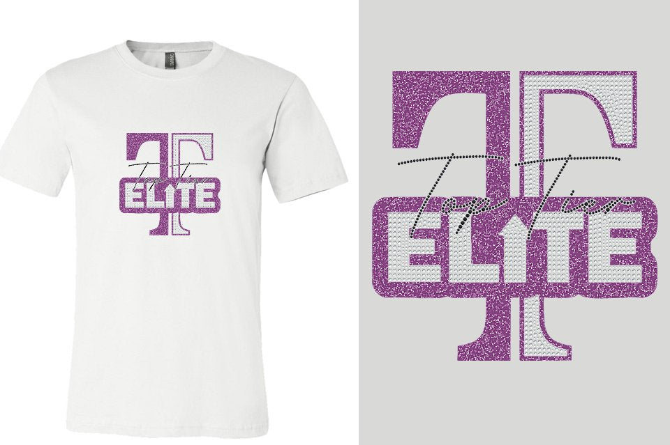 Top Tier Elite - glitter plus stones Unisex t-shirt