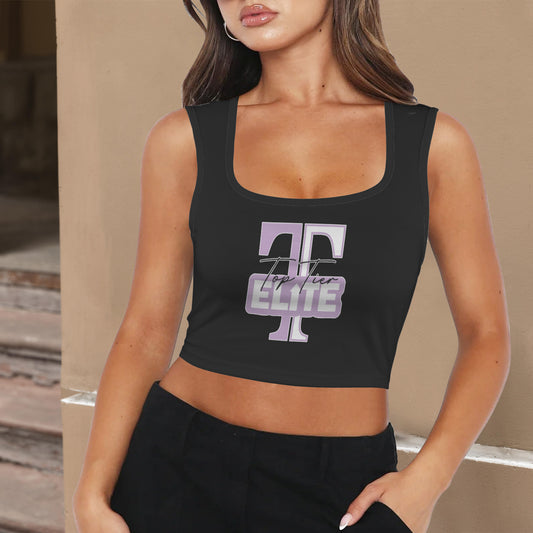 Women's Square Neck Crop Tank Top