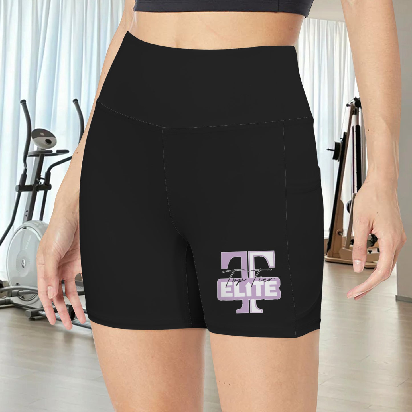 High Waist Deep Pockets Yoga Shorts